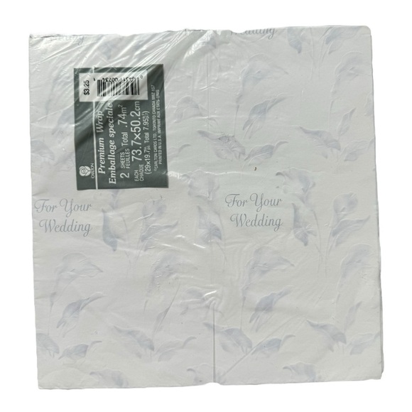 Vintage Gift Wrap Wrapping Paper 70s 80s Birthday Wedding Anniversary Event - Picture 5 of 9